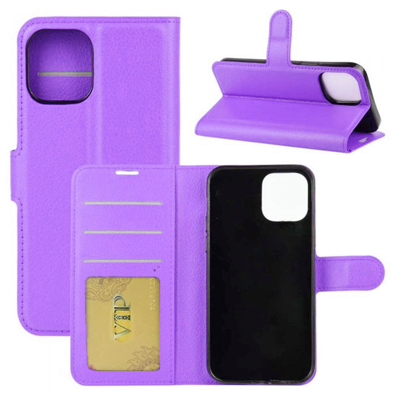 Leather Folio Wallet Case for iPhone 12 / 12 Pro Leather Folio Wallet Case for iPhone 12 / 12 Pro